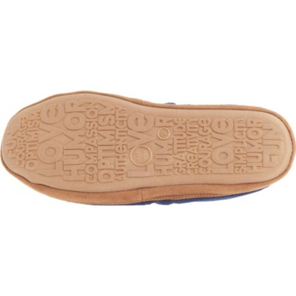 Life is good® Embroidered USA Flag Fleece Slippers (For Men) - Picture 3 of 5